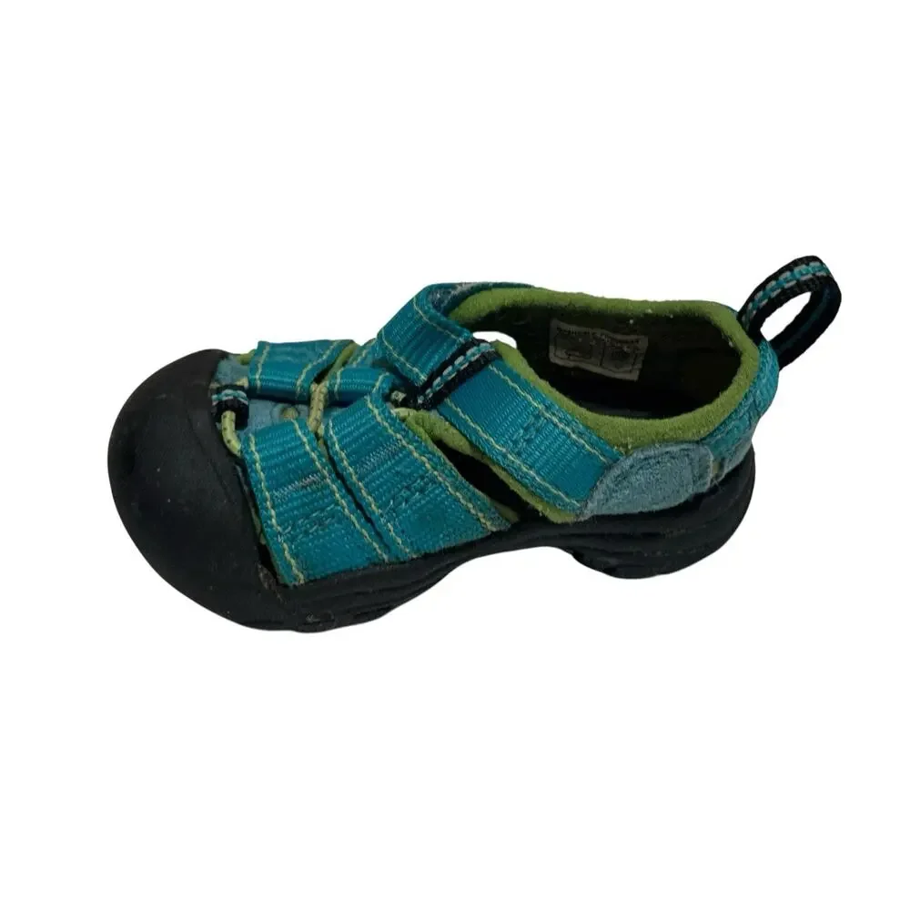 KEEN Newport H2 Aqua Blue Green Waterproof Sport Sandal Shoe Boys 4 Youth Water